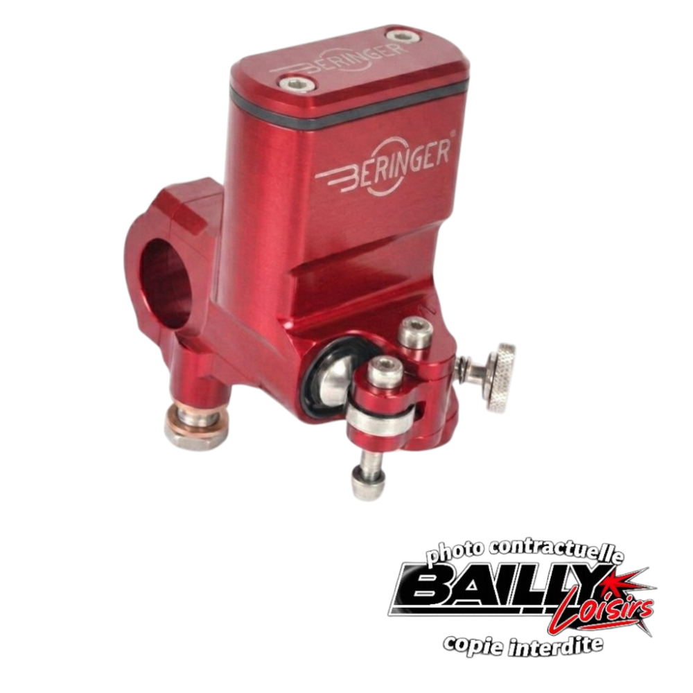 Maitre cylindre de remplacement GRAND RESERVOIR BRO12 sans levier ROUGE
