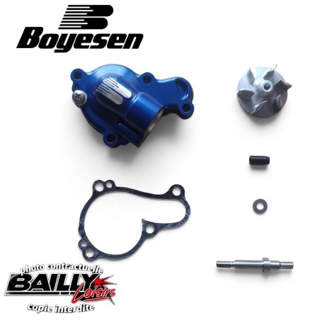 Pompe à eau gros debit BOYESEN BLEU - Yamaha YZF450 2014-2022