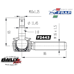 Rotule de suspension FRAP 2443 YAMAHA