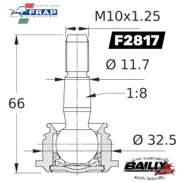 Rotule FRAP de suspension 2817
