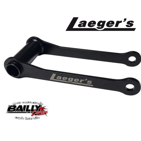 FOURCHETTE / BIELLETTE ACIER LAEGER'S SUSPENSION ARRIERE SABLE YAMAHA YFZ 450R (NÉCESSITE UN AMORTISSEUR SPÉCIFIQUE)
