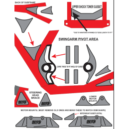 KIT DE RENFORT CHASSIS 250 TRXR