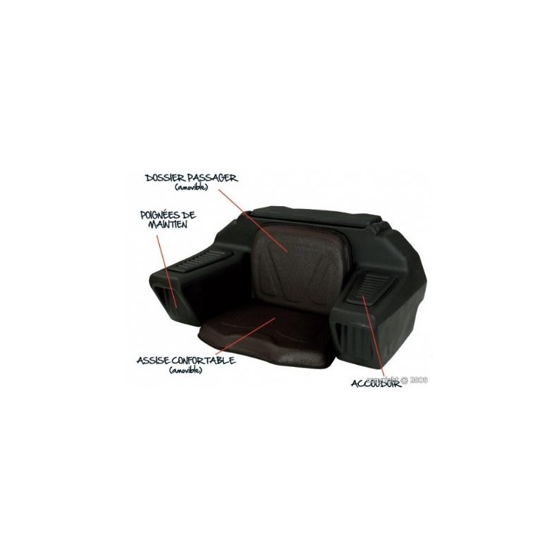 Coffre arrière KOLPIN Traveller quad noir 99L